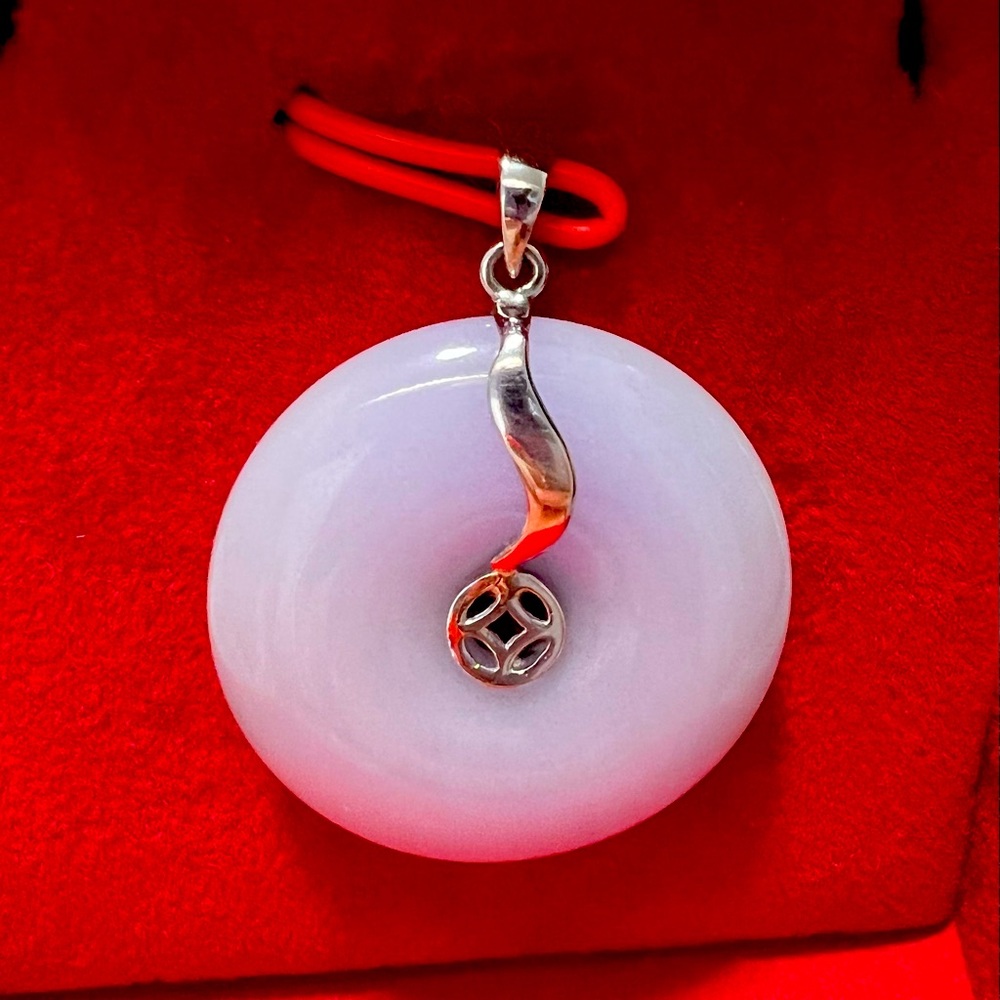 SOLD -grade A jade pendant with 14k clasp